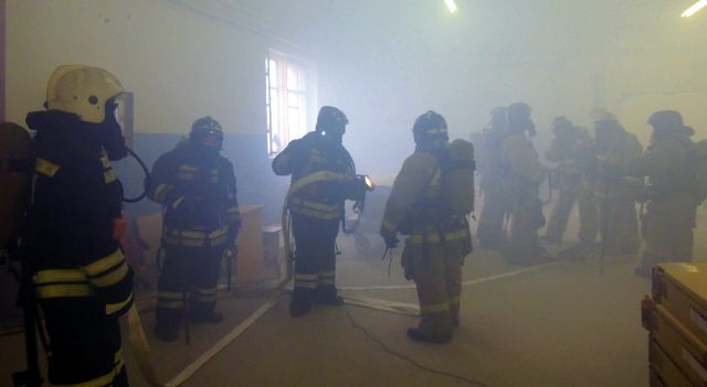 Тюменская фабрика «Заречье» приняла на своей территории контрольно-проверочные пожарно-тактические учения